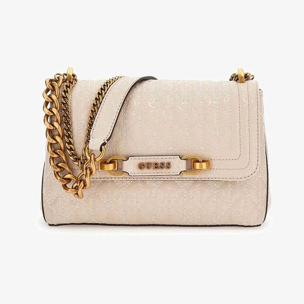 

Сумка Guess Umhange Aveta Mit 4g-logo, бежевый