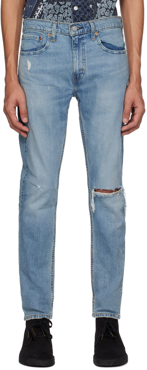 

Синие зауженные джинсы 512 Levi's, Серый