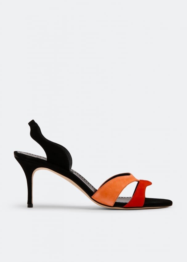 

Сандалии MANOLO BLAHNIK Suspiro slingback sandals, оранжевый