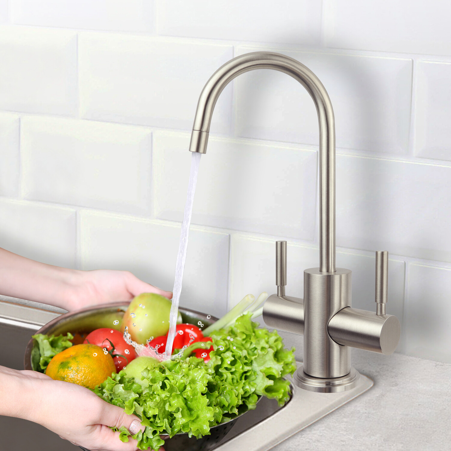 Кран Дозатор питьевой воды APEC Water Systems Westbrook с двумя ручками ...