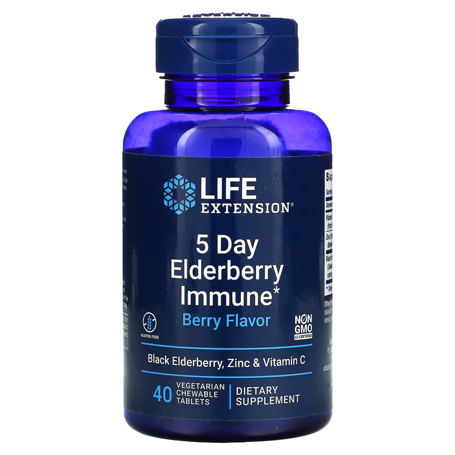 

Иммунный Комплекс Life Extension, ягоды, 40 жевательных таблеток