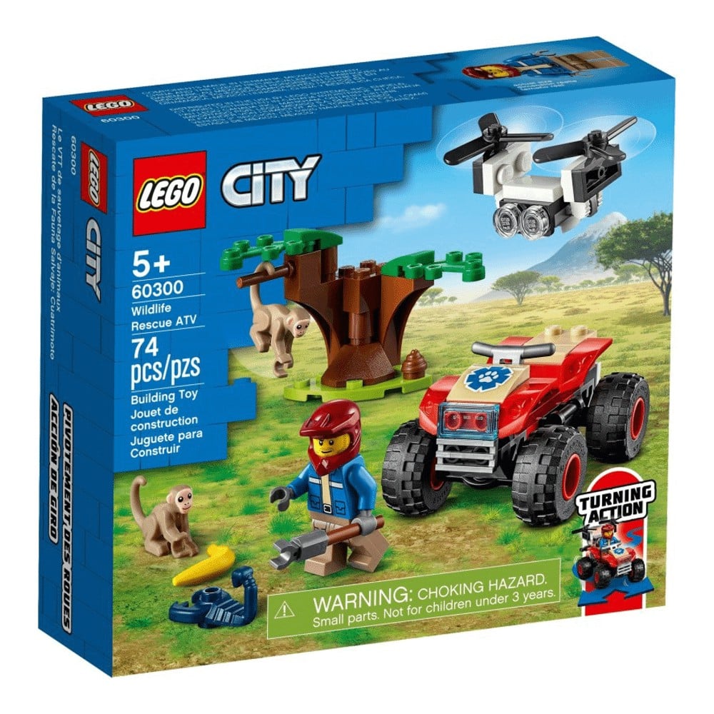 Конструктор LEGO City Stuntz 60300 Спасательный вездеход для зверей - фото