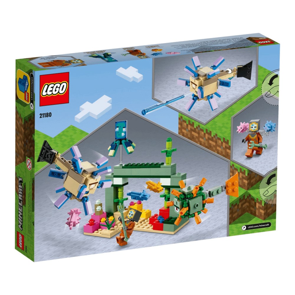 Конструктор LEGO Minecraft 21180 Битва со стражем – купить с доставкой  из-за рубежа через платформу «CDEK.Shopping»