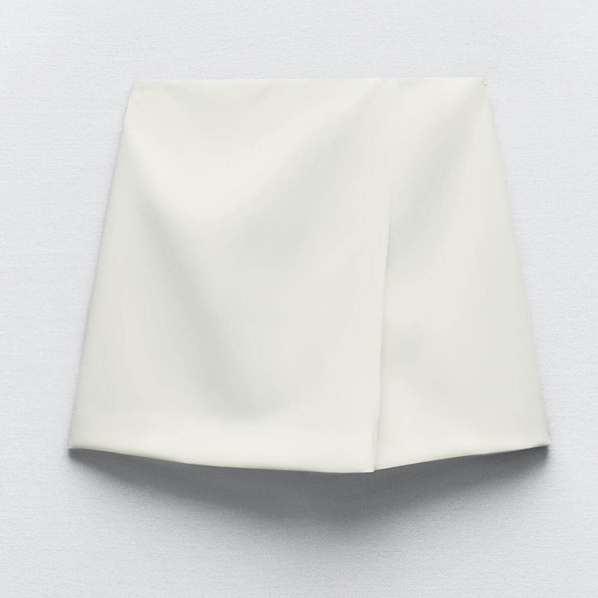 Юбка-шорты Zara Crossover Culottes, белый юбка шорты zara crossover culottes светло зеленый