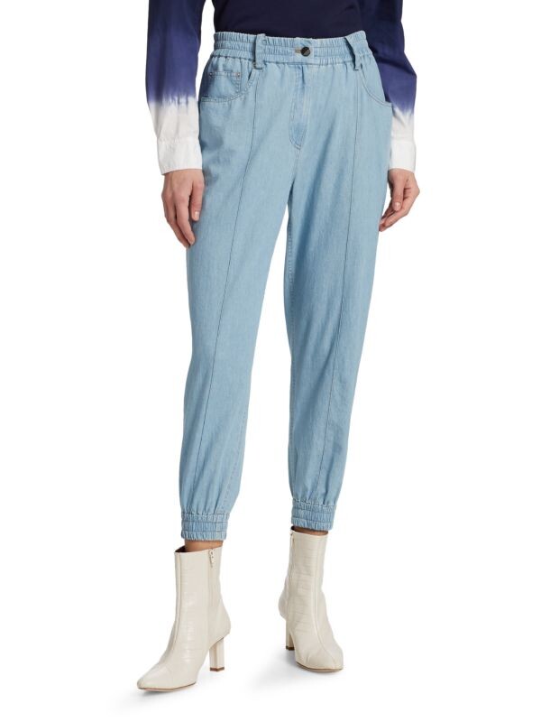 

Джоггеры Derek Lam Phoenix Chambray, голубой, Синий