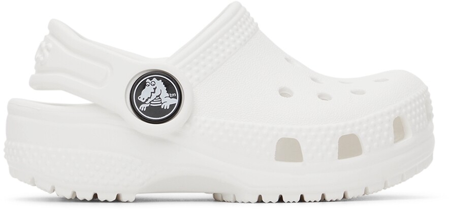 

Детские белые классические сабо Crocs