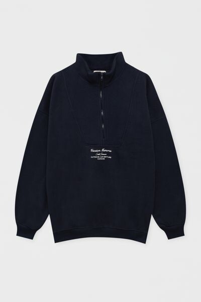 

Флис темно-синего цвета PULL&BEAR