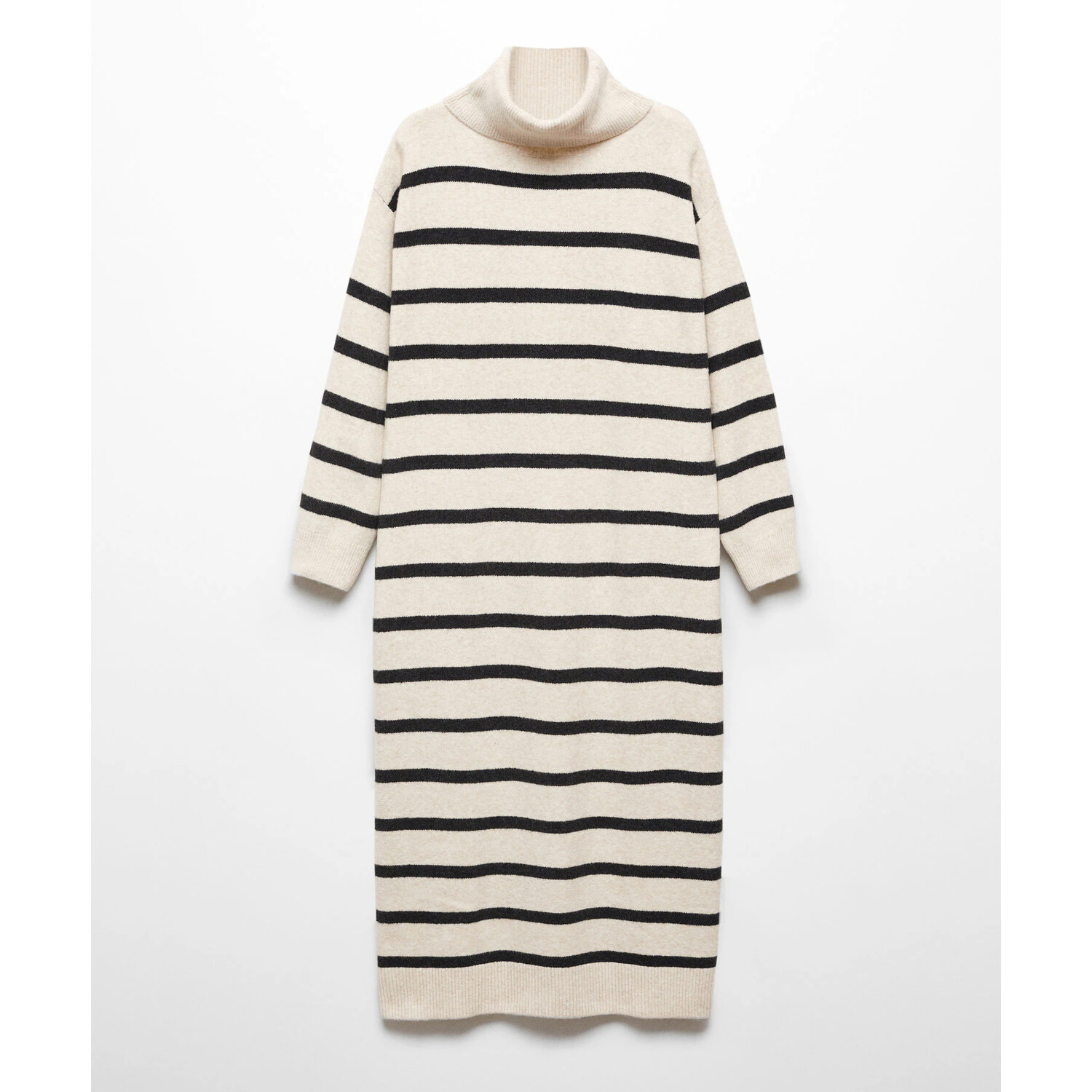 

Платье Mango Stripe Knitted, бежевый