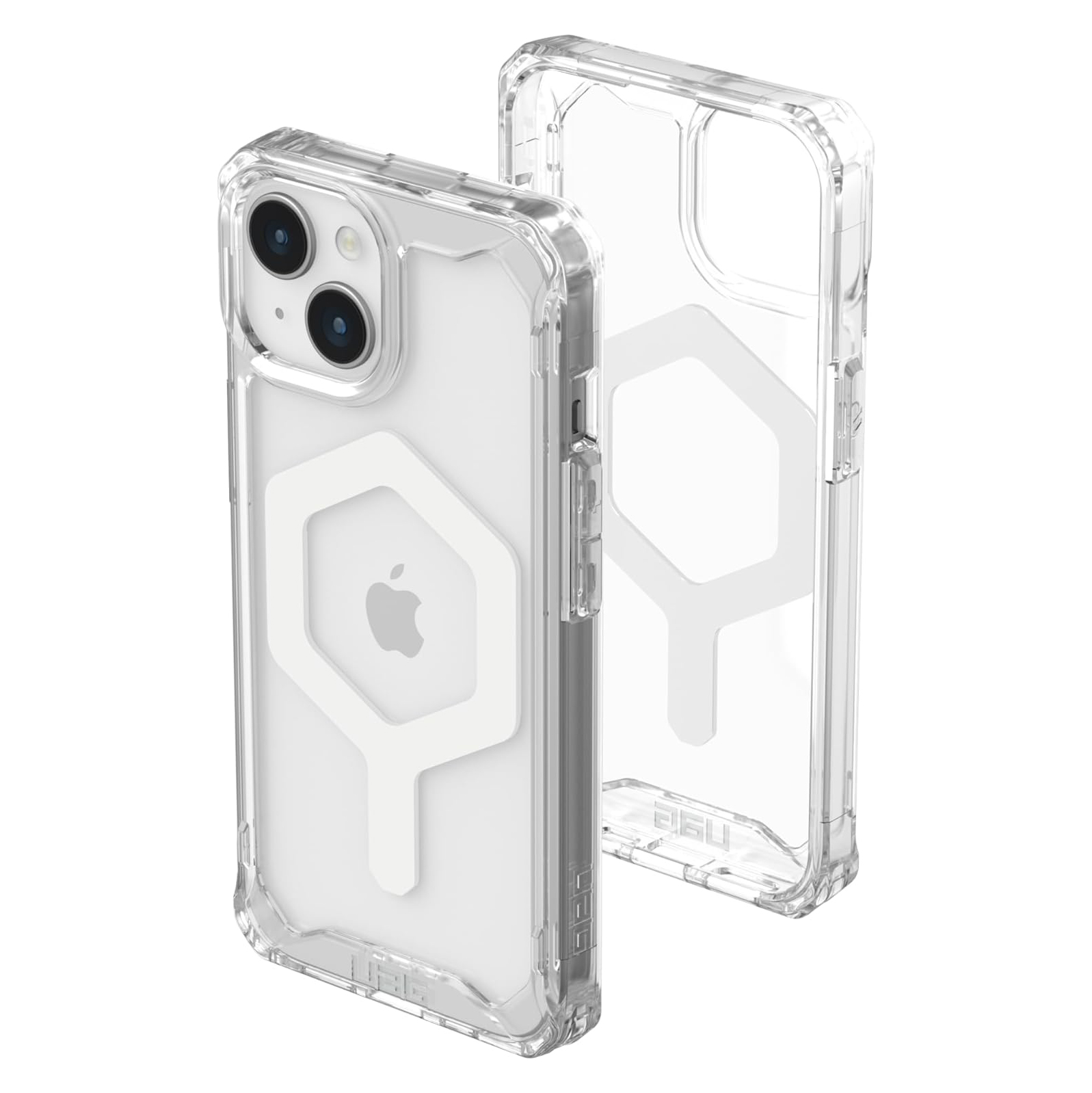 чехол uag pathfinder с поддержкой magsafe для iphone 15 pro прозрачный пепельный Чехол UAG Pathfinder для iPhone 15, Ice/White