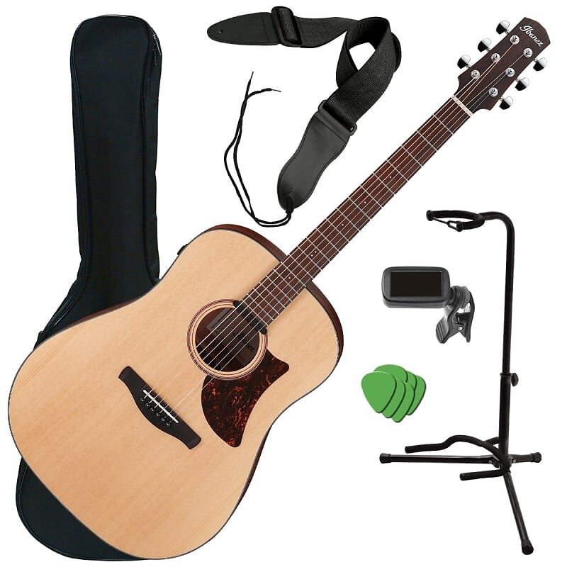 

Электроакустическая гитара Ibanez AAD100E - Open Pore Natural GUITAR ESSENTIALS BUNDLE AAD100EOPN