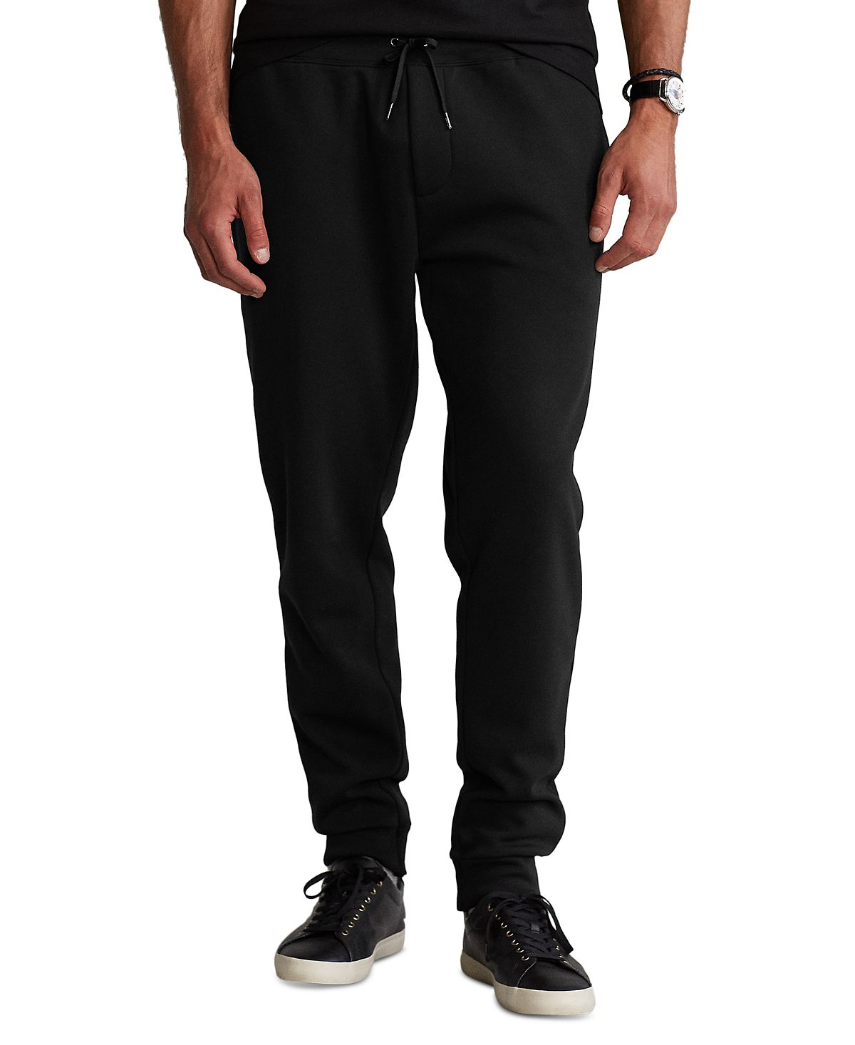 Мужские брюки-джоггеры big & tall двойной вязки Polo Ralph Lauren, черный