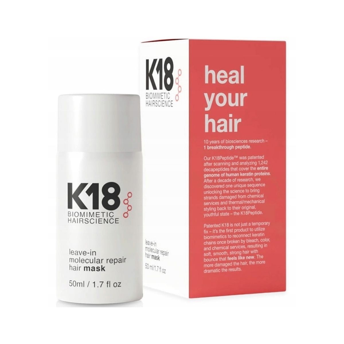 K18 leave in molecular repair mask