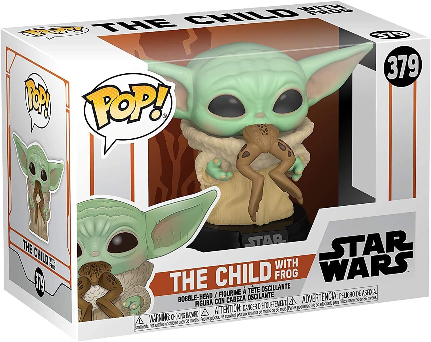 Фигурка Funko Pop! Star Wars: The Mandalorian - The Child With Frog (Grogu) игрушка фигурка малыш йода коллекционная 35 см