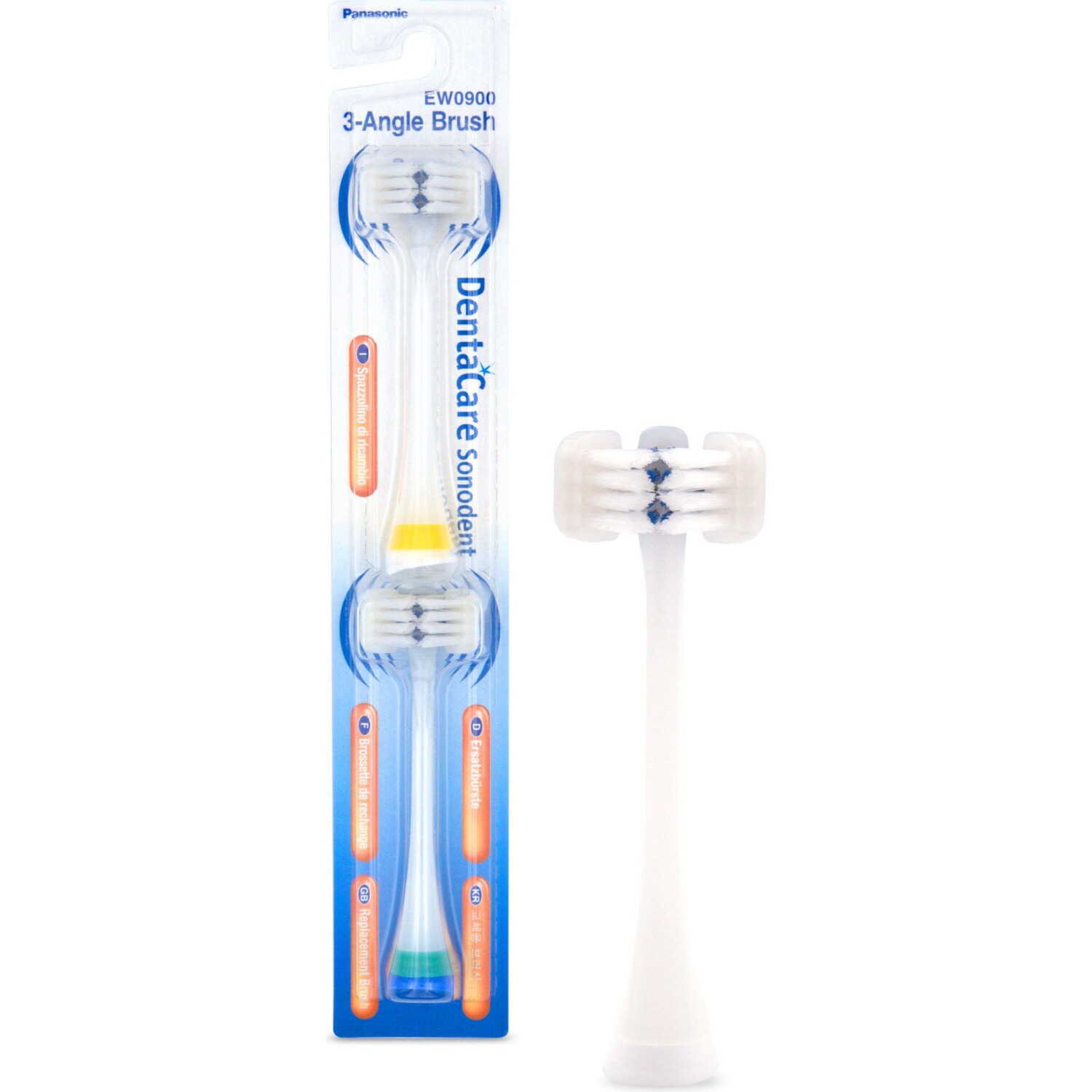 

Panasonic EW0900W835 насадки для зубных щеток для моделей: EW-DP52, DE92, DL83, DL82, DL75, DC12, 2 шт/1 упаковка