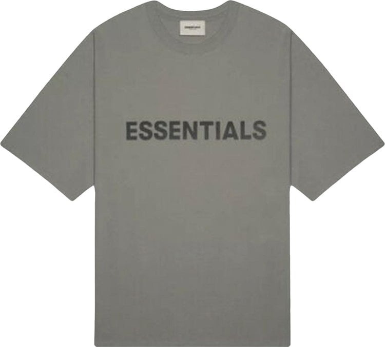 Футболка Fear of God Essentials T-Shirt 'Charcoal', серый - фото