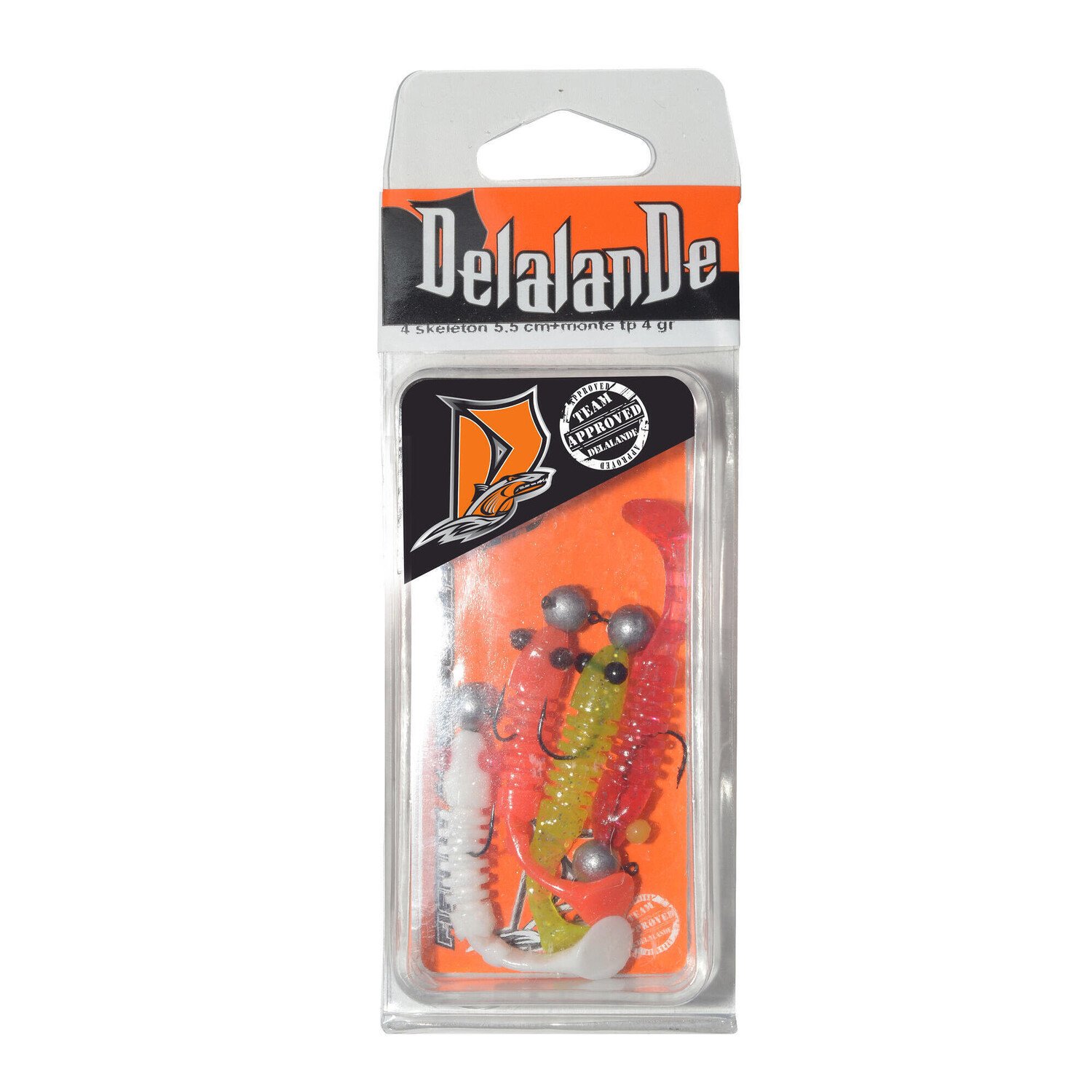 

Приманка на скелетоне 5,5 см 4 шт. DELALANDE