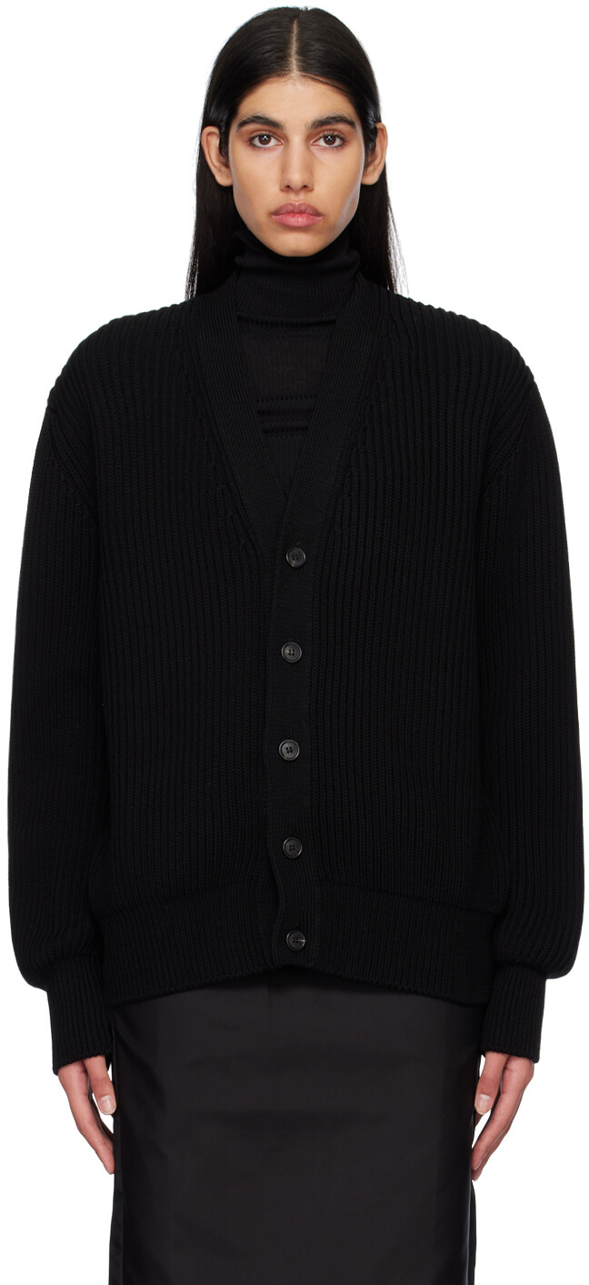 

Черный свободный кардиган WARDROBE.NYC