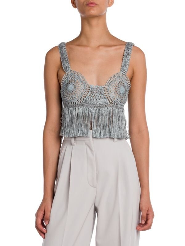 

Бюстгальтер Delicate Dream Stella Mccartney вязаный крючком, серый
