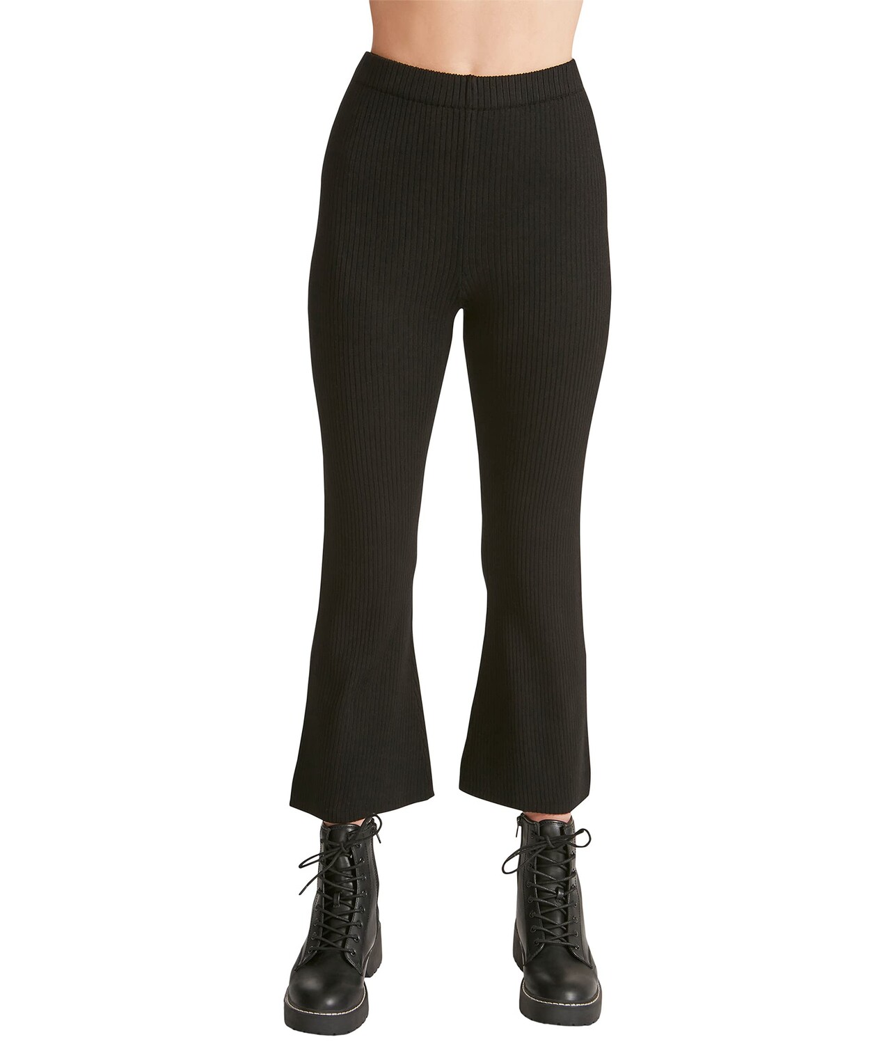 

Брюки Madden Girl, Rib Cropped Flare Sweater Pants
