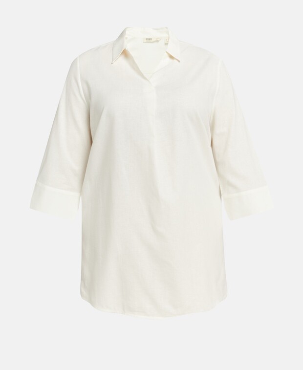 

Блузка-рубашка органик Ulla Popken, белый