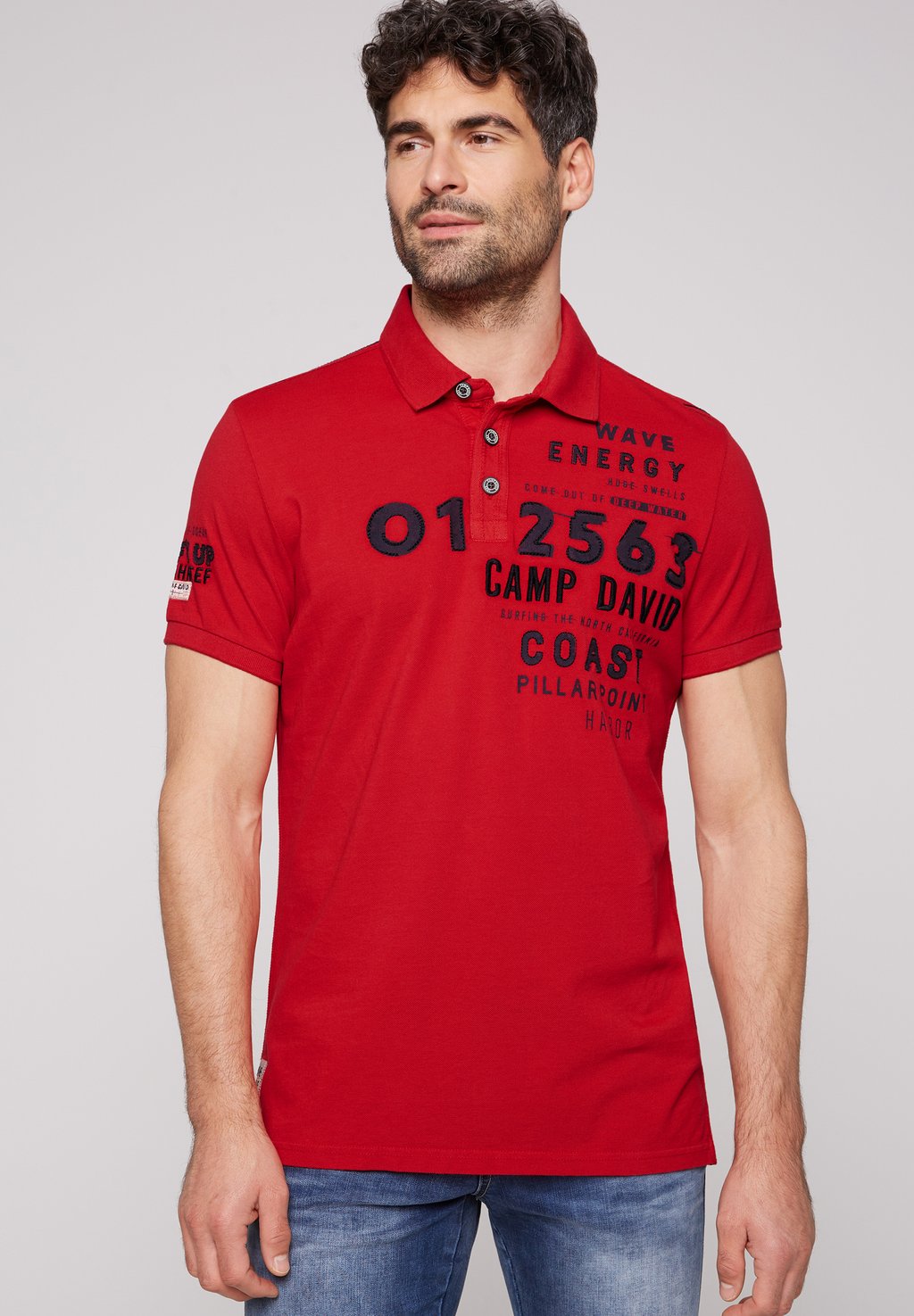 Рубашка-поло Camp David, цвет mission red
