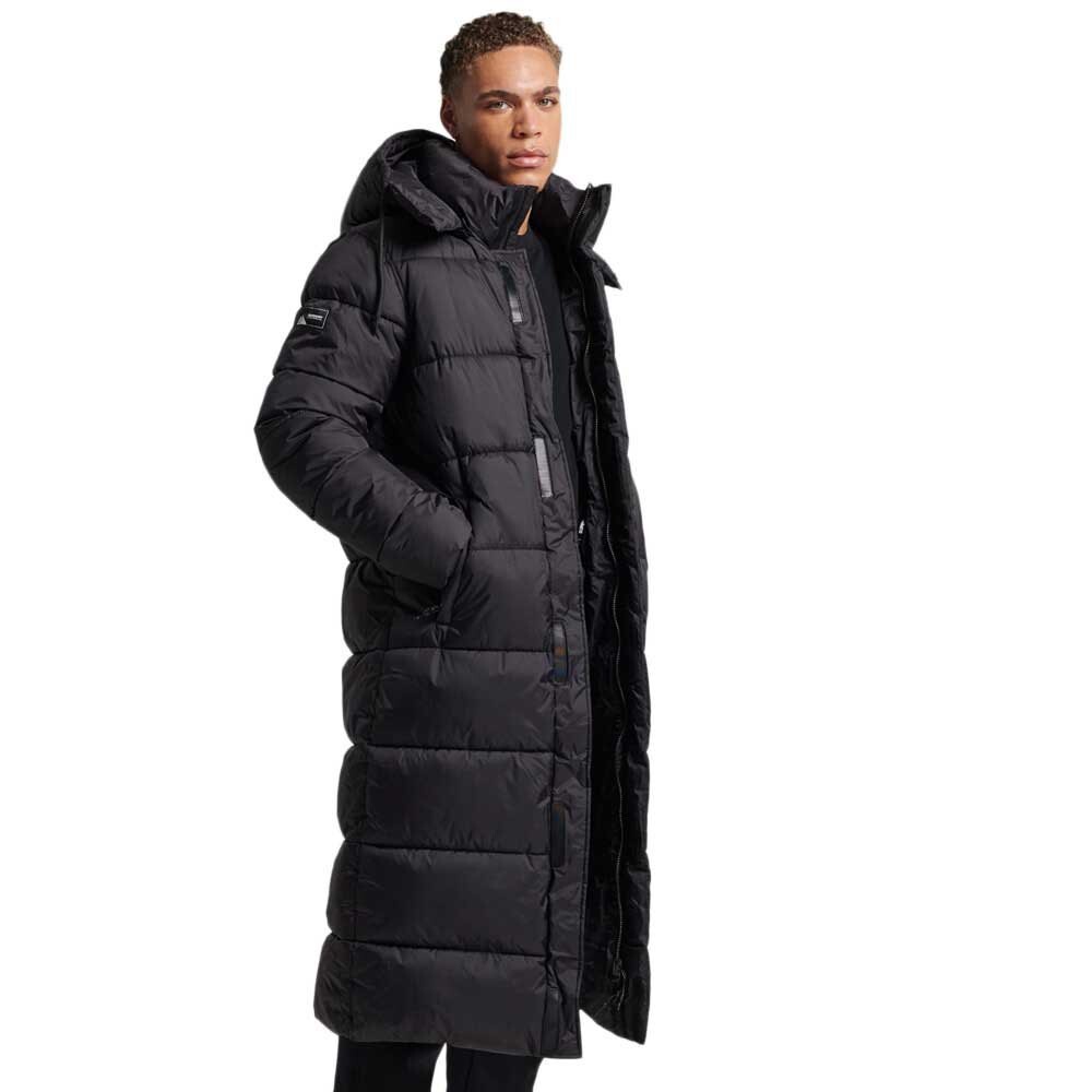 

Куртка Superdry Superlong Touchline Padded, черный