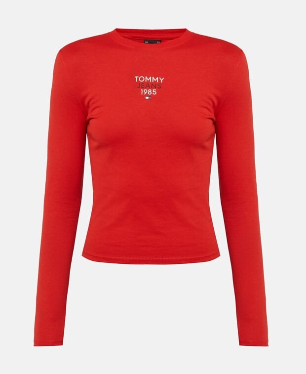 

Топ с длинными рукавами Tommy Hilfiger, светло-красный