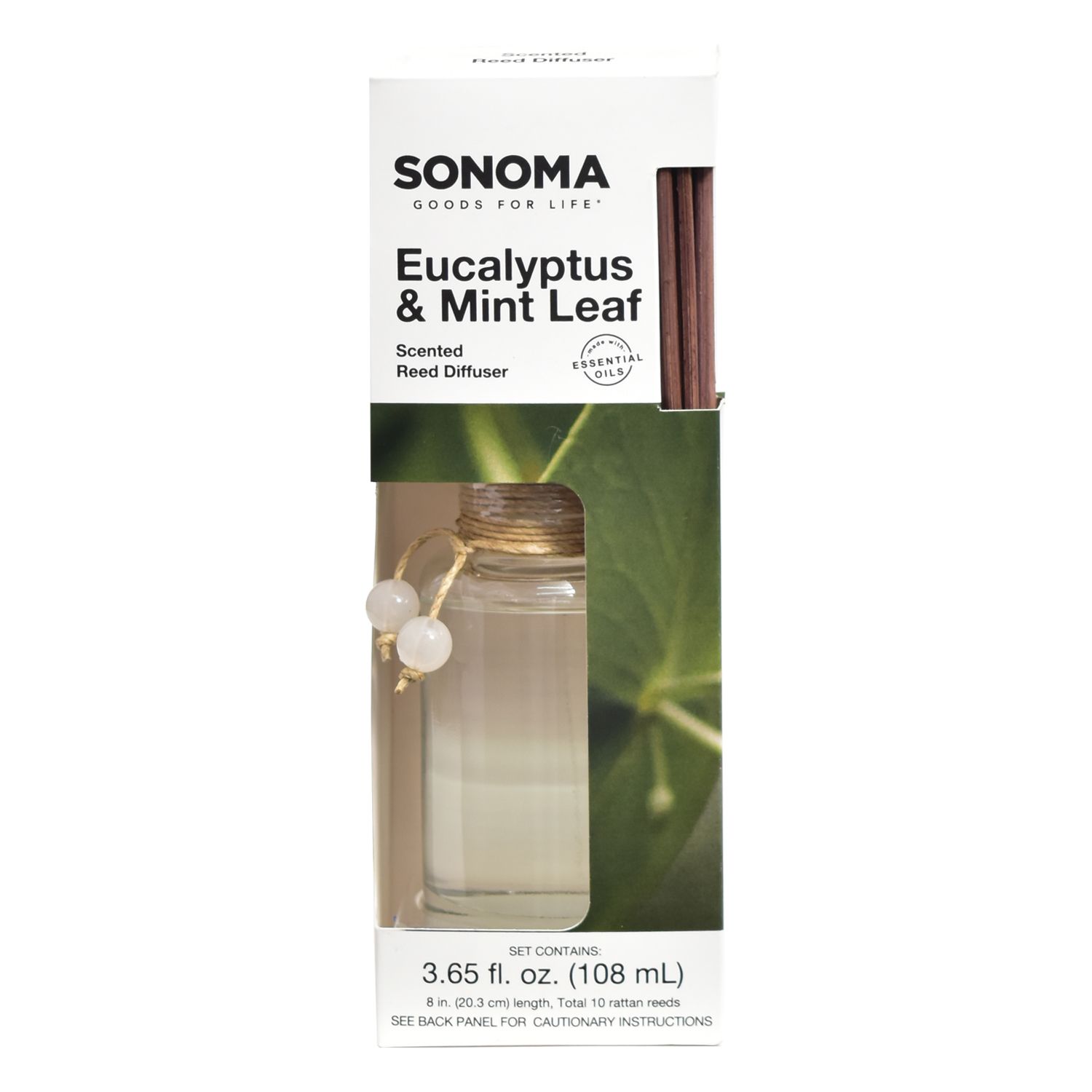 Sonoma Goods For Life Диффузор с эвкалиптом и листьями мяты, набор из 11 предметов