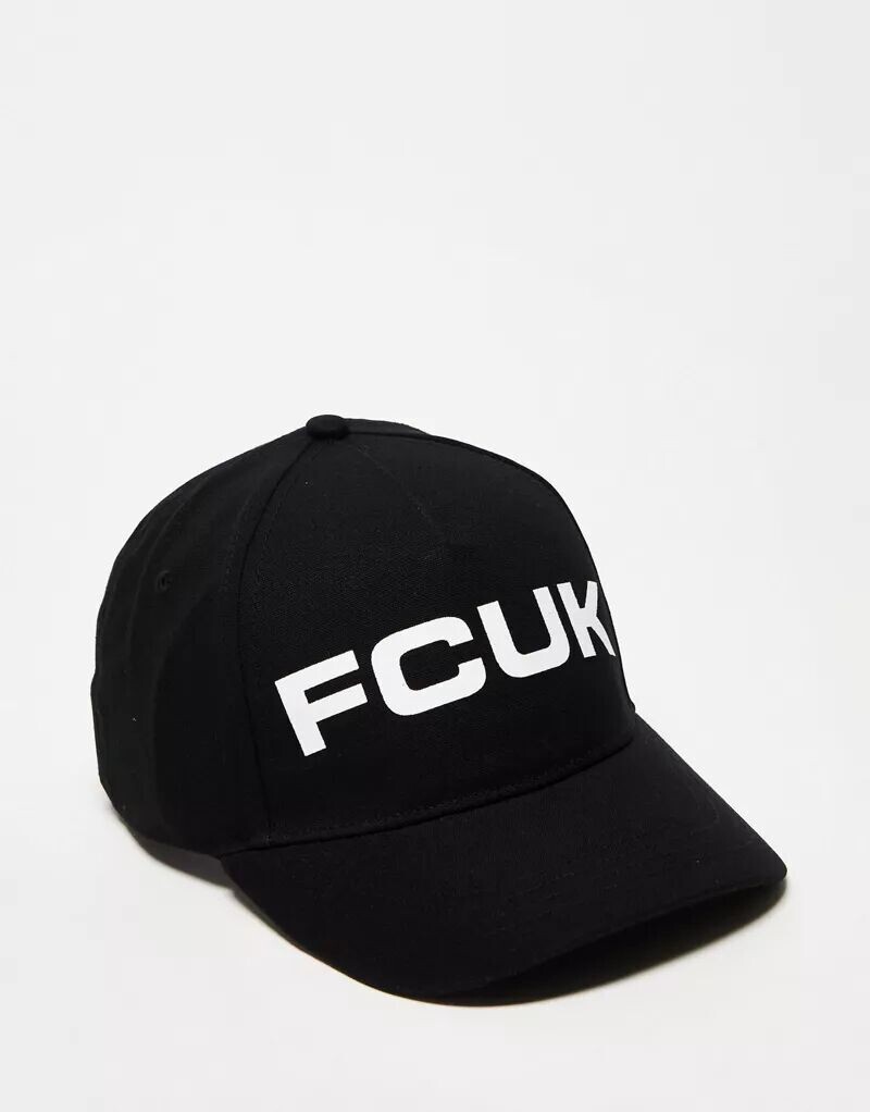 

Черная кепка с логотипом French Connection FCUK