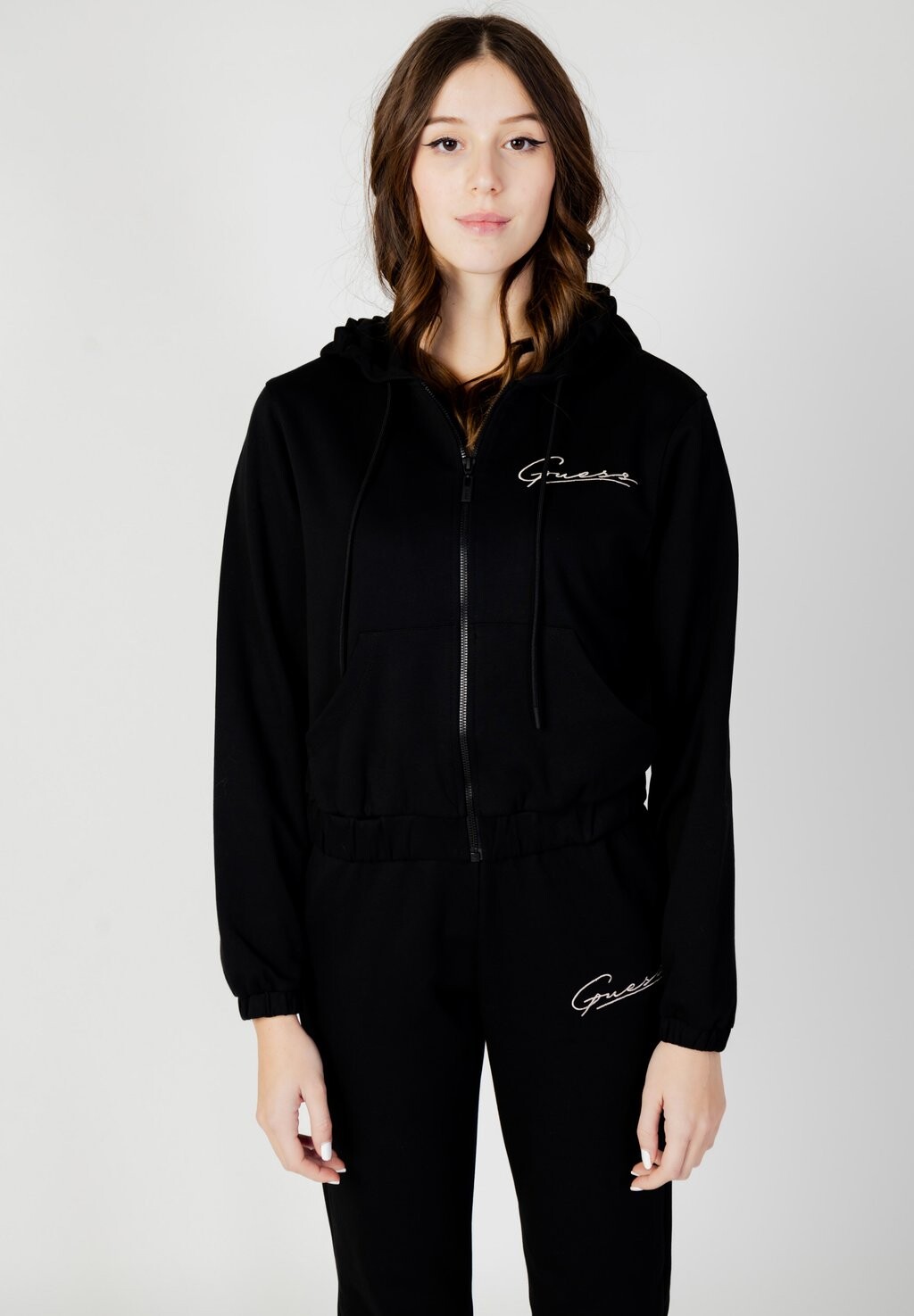 

Толстовка на молнии Allycia Full Zip Crop Guess, черный