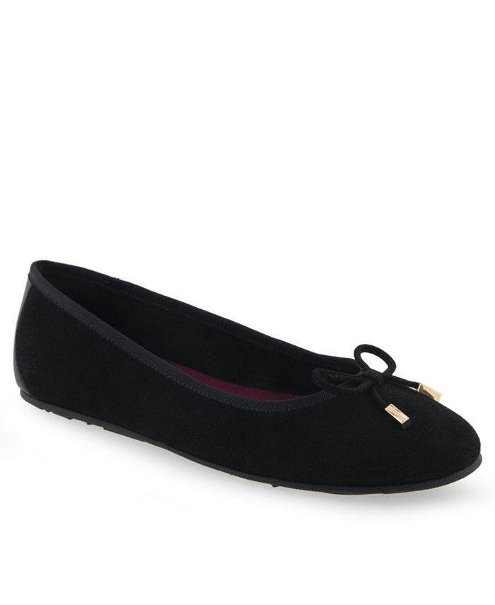 

Женская повседневная балетка на танкетке Pia Aerosoles, цвет Black Suede