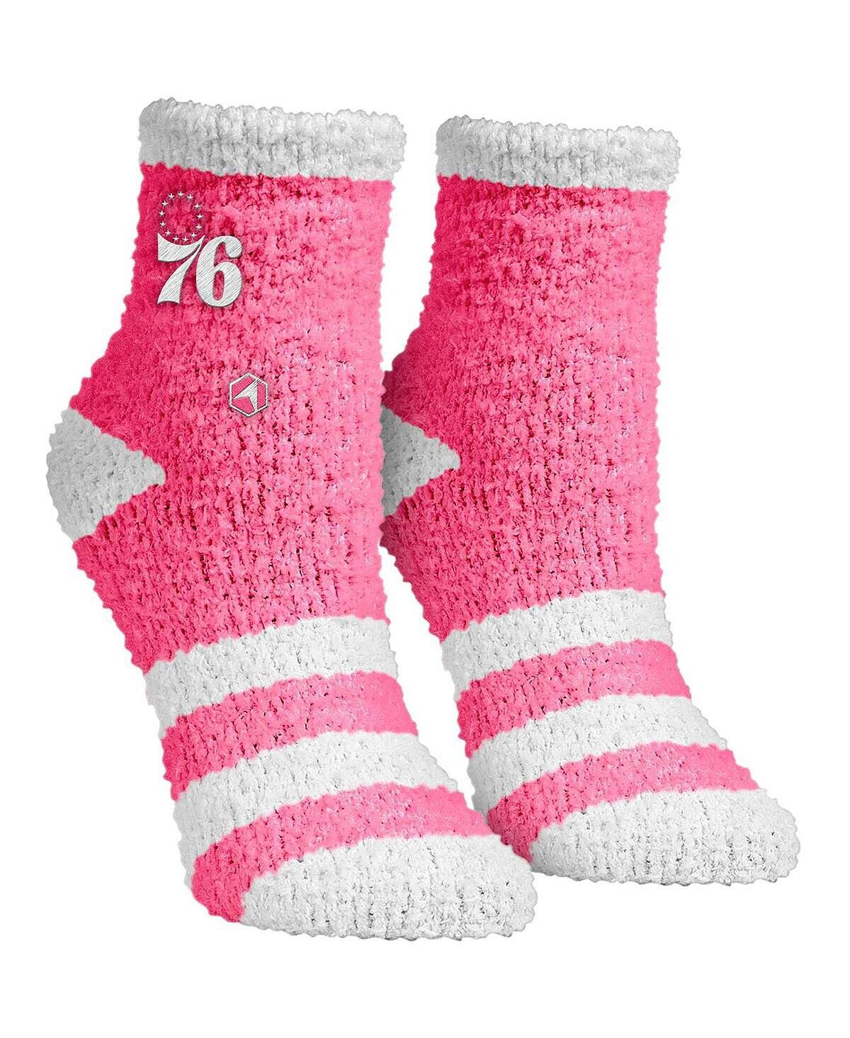 

Женские носки Розовые носки Philadelphia 76ers Fuzzy Crew Rock 'Em, розовый