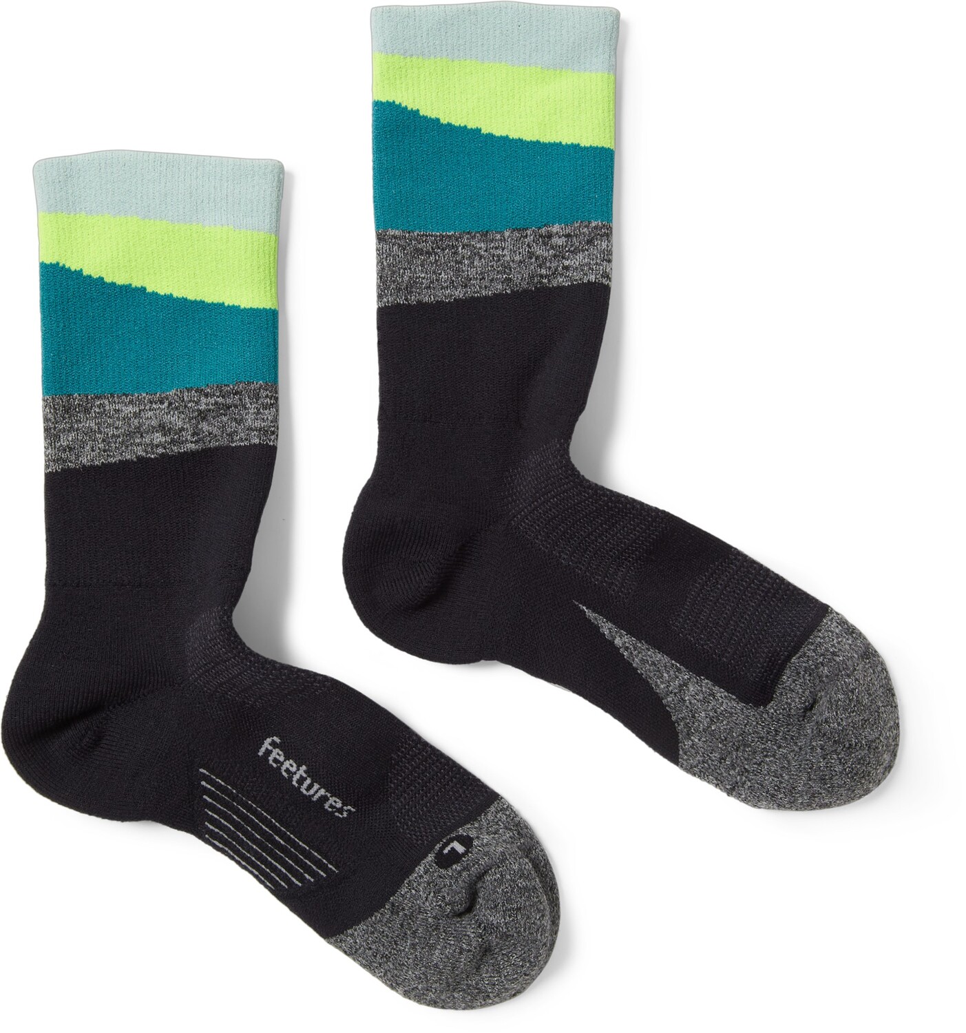 

Носки Elite Light Cushion Mini Crew Feetures, зеленый