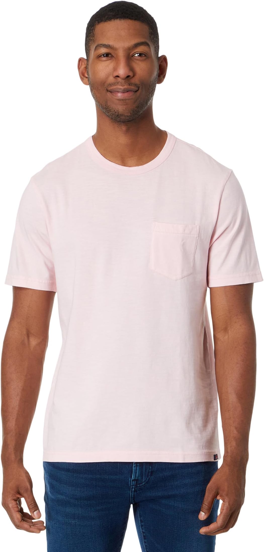 цена Выцветшая футболка с карманами Faherty, цвет Pink Pearl