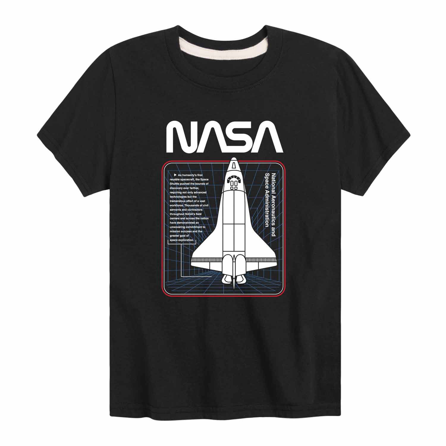 цена Футболка с космическим рисунком для мальчиков 8–20 лет NASA Shuttle NASA