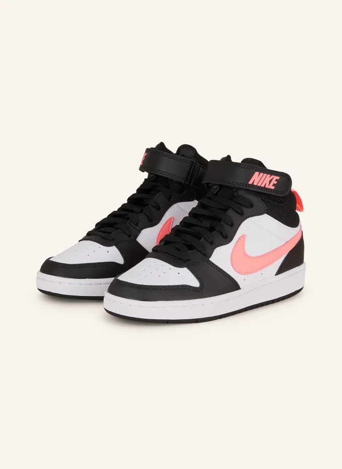 

Кроссовки court borough mid 2 Nike, черный
