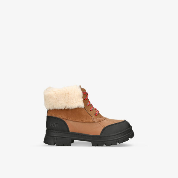 

Ботильоны Ashton Addie из кожи и замши 7-12 лет Ugg, коричневый