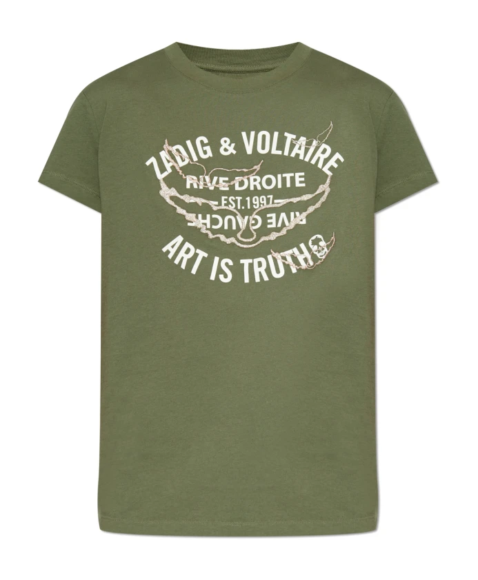 

Футболка с принтом Zadig & Voltaire, зеленый