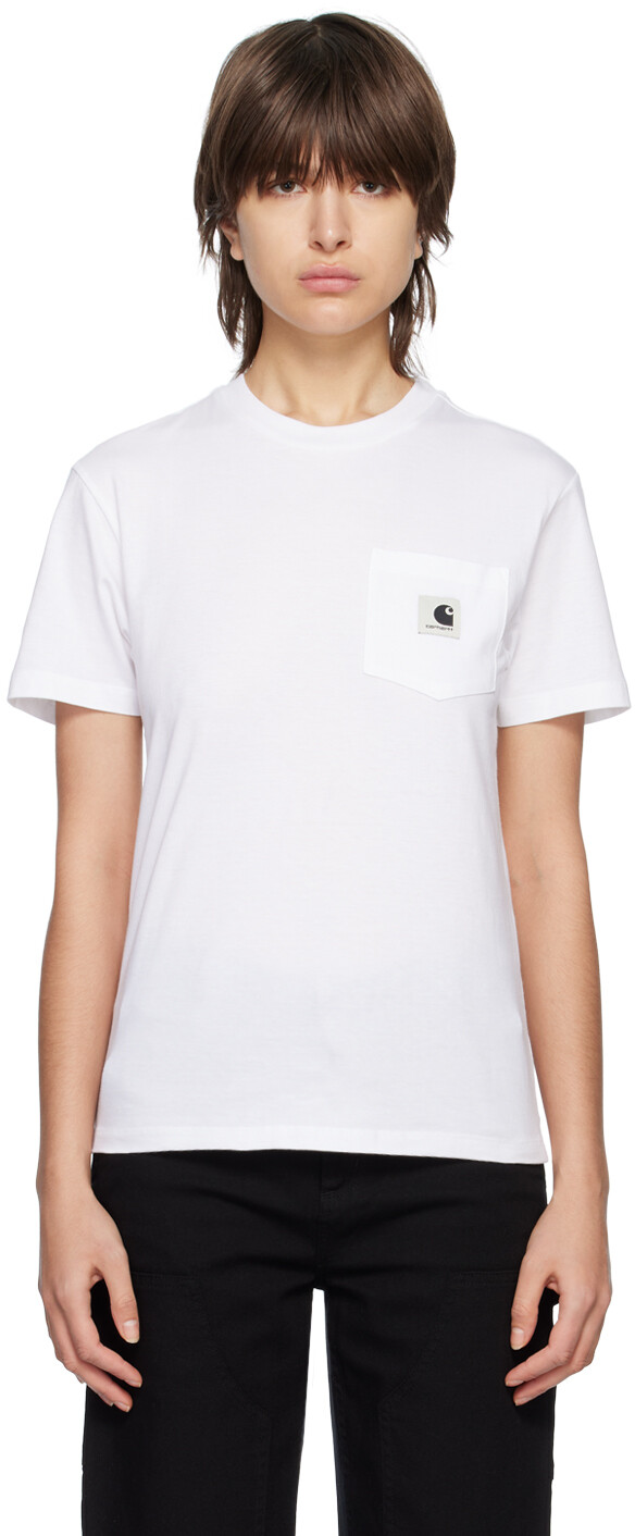 

Белая футболка с карманом Carhartt Work In Progress, Белый