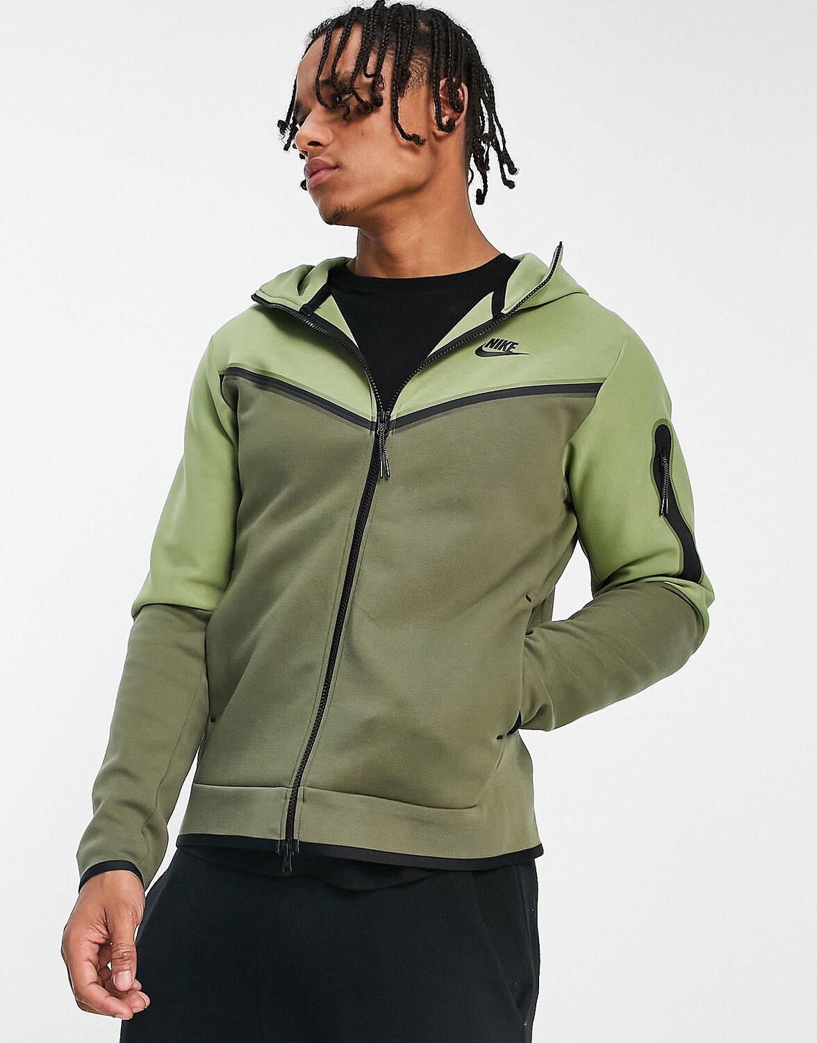 

Худи Nike Tech Fleece из кожи аллигатора, Серый