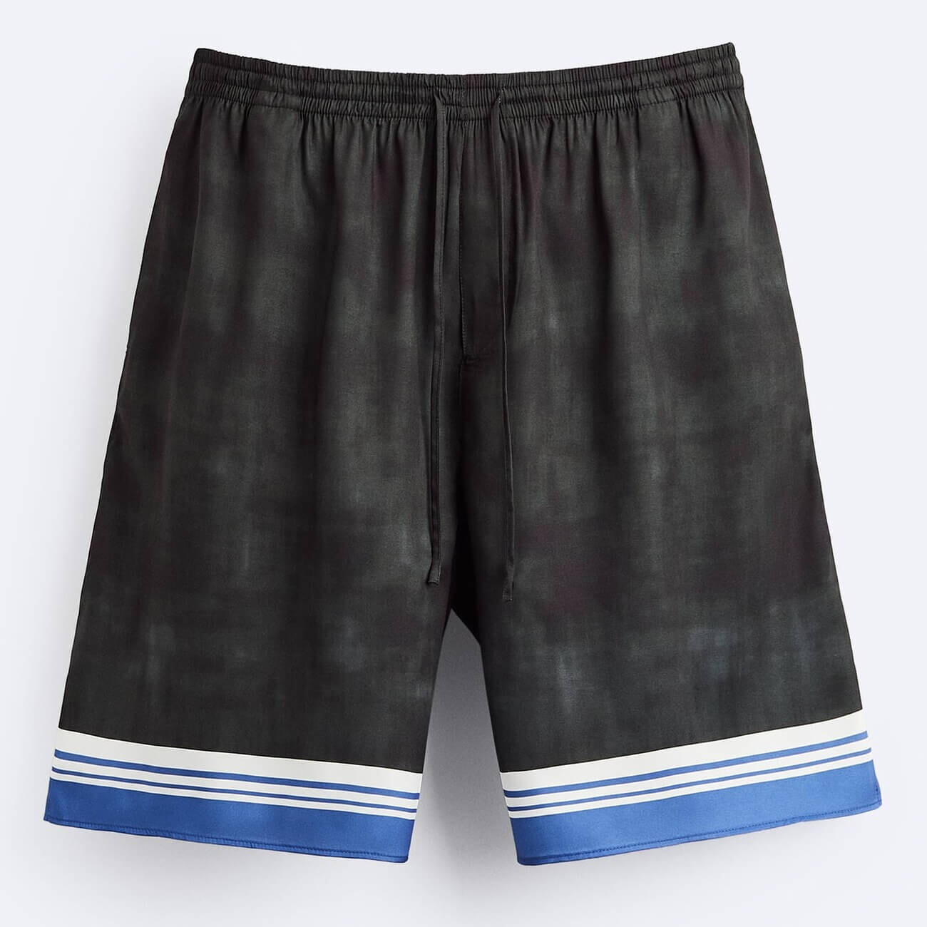 

Шорты Zara Stripe Print Bermuda, черный