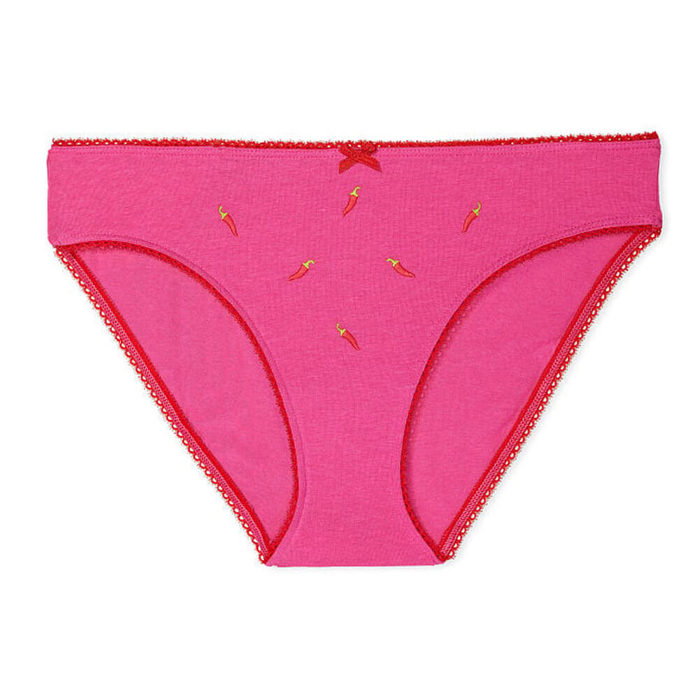 

Трусики-бикини Victoria's Secret Stretch Cotton, ярко-розовый