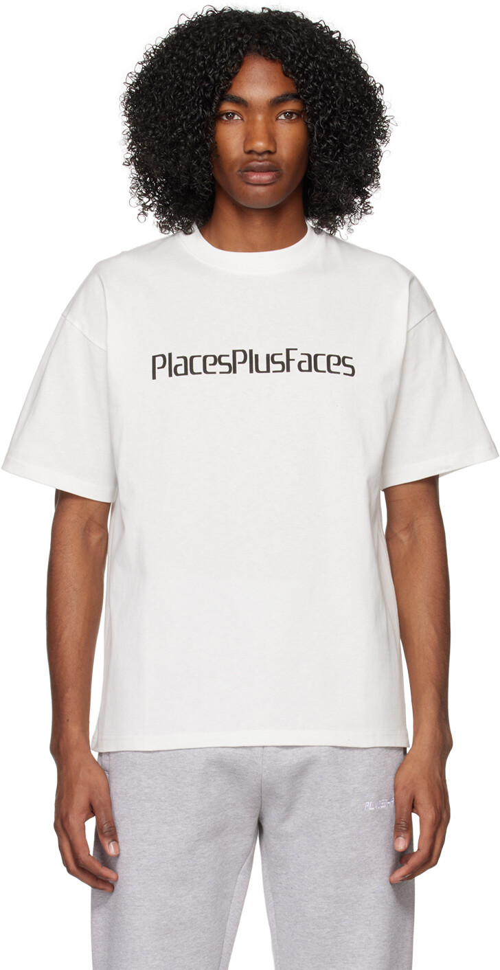 

Белая футболка с принтом PLACES+FACES