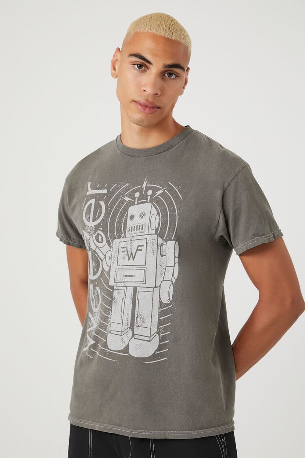 

Футболка Weezer с графическим рисунком Forever 21, зеленый