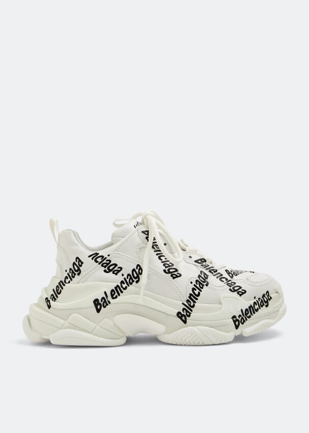 

Кроссовки BALENCIAGA Triple S Logotype sneakers, белый