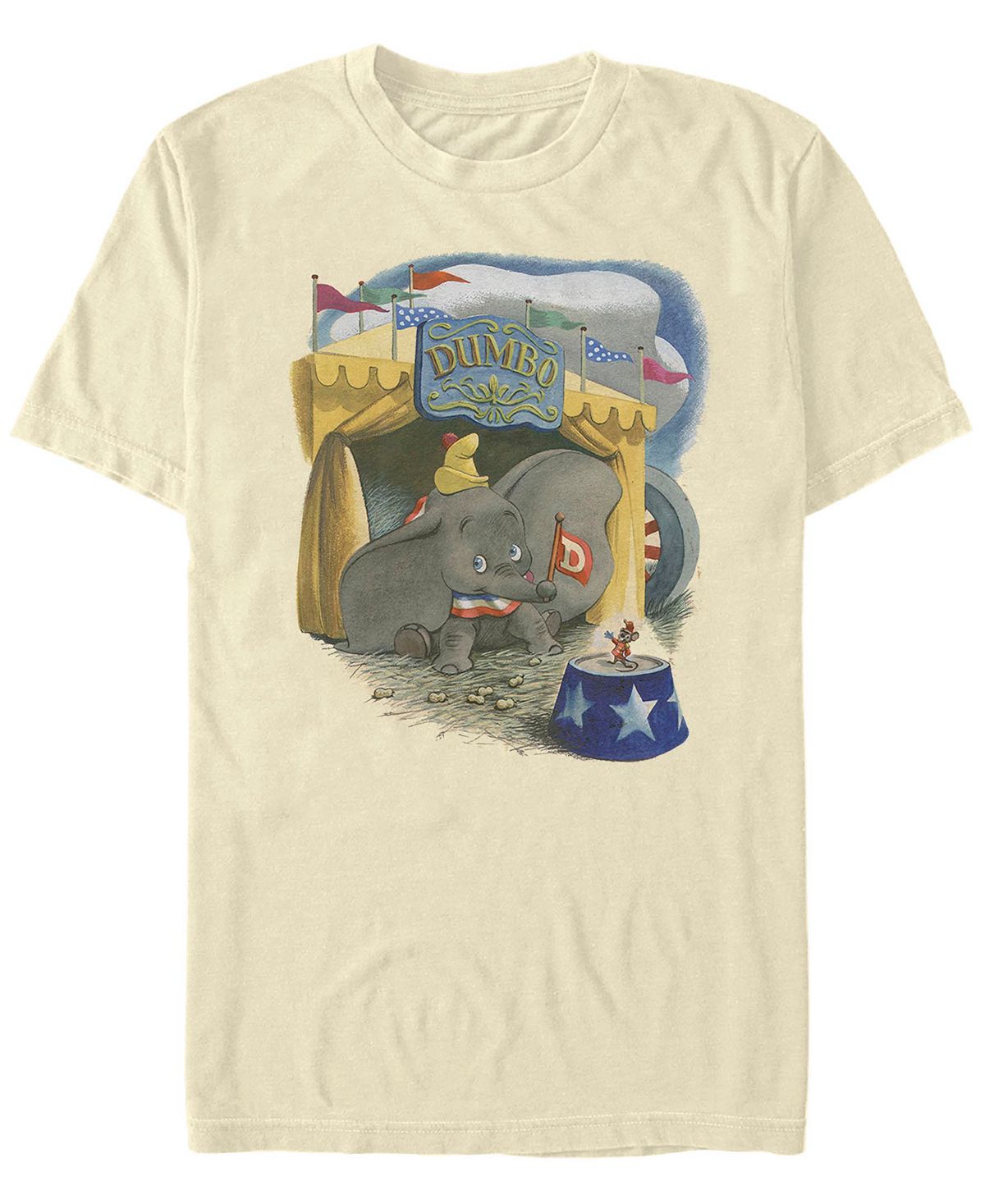 Мужская футболка с коротким рукавом dumbo illustrated elephant Fifth Sun