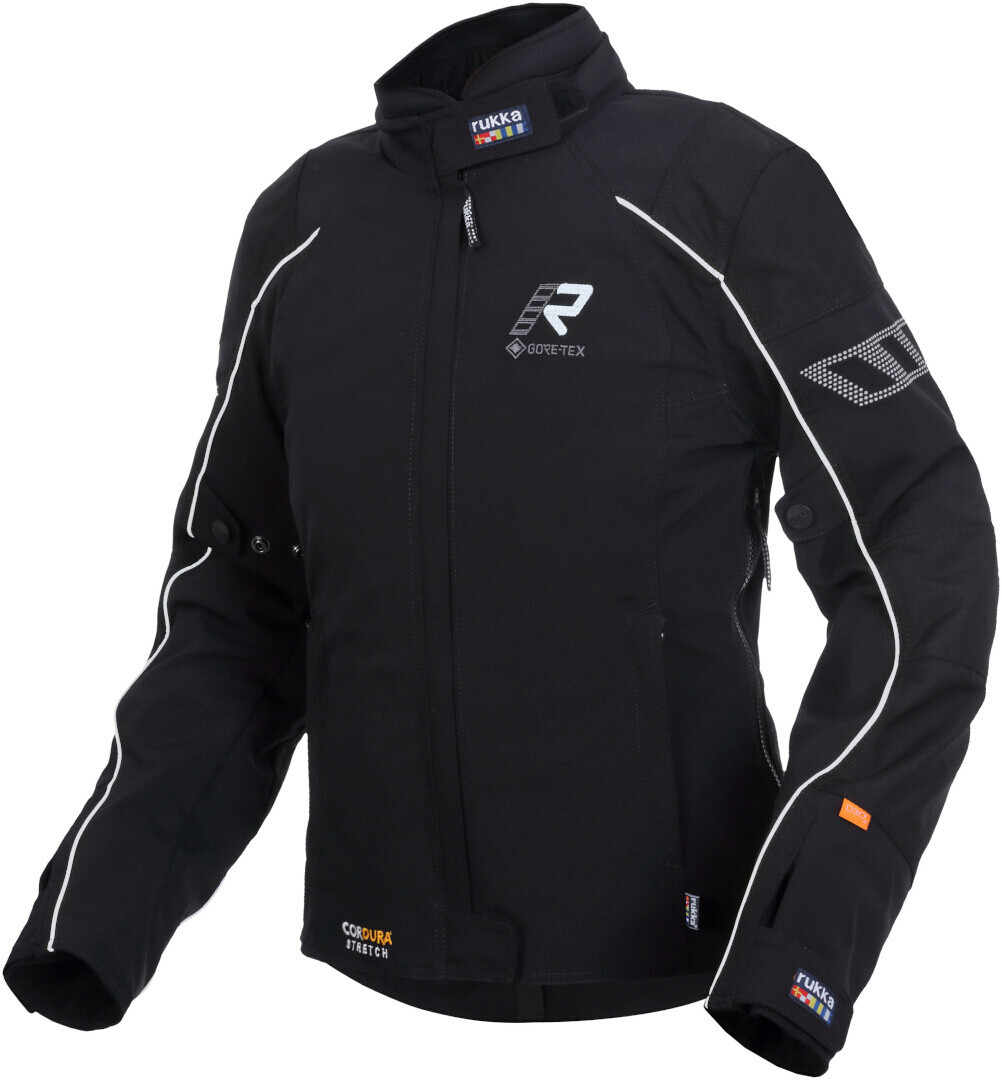 

Rukka Comforina GTX Дамы Мотоцикл Текстильная куртка, черный/серебристый
