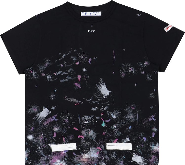 Футболка Off-White Seeing Things Washed T-Shirt 'Black', черный - фото