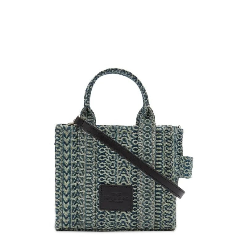 

Сумка-тоут Marc Jacobs The Micro Monogram, синий/бежевый