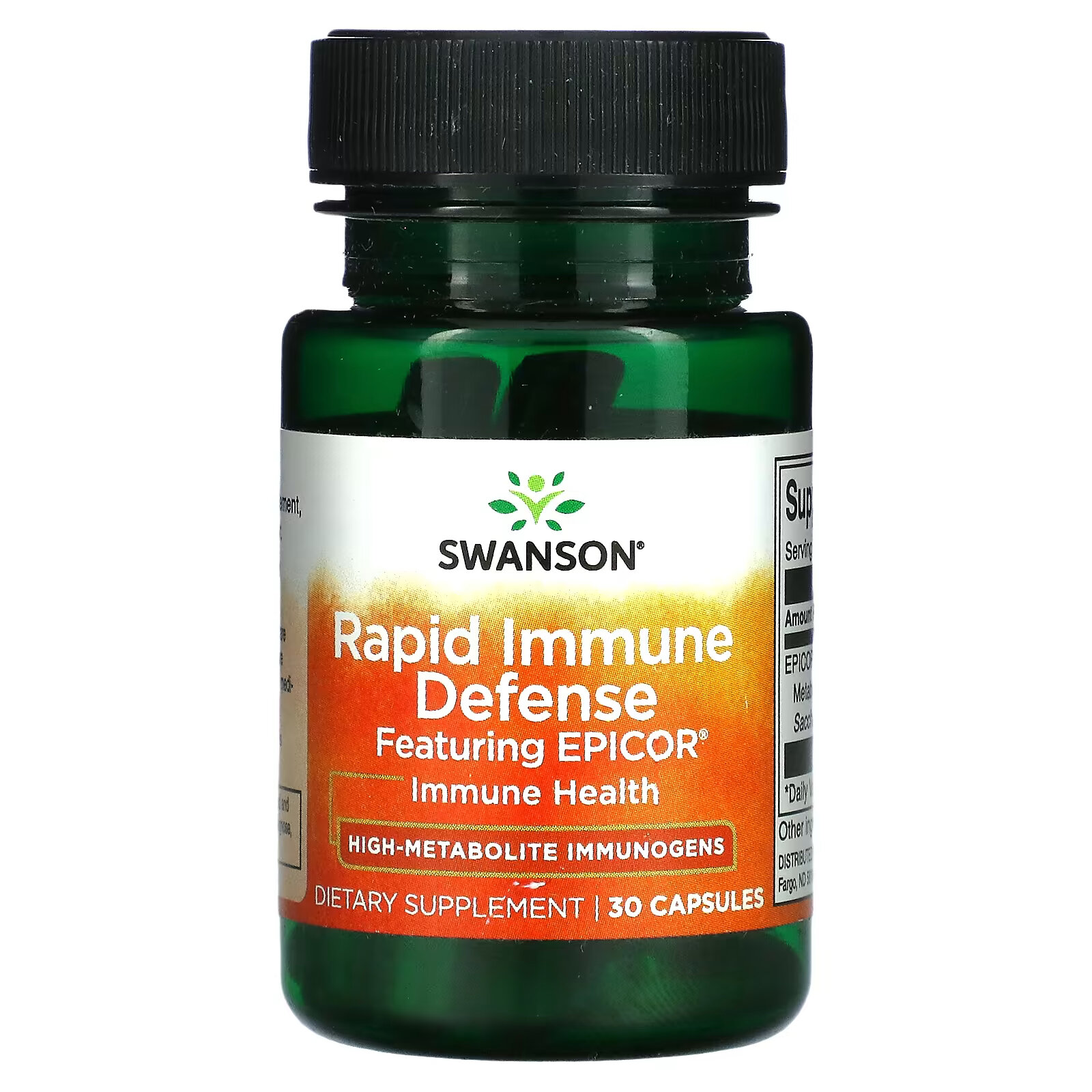 Swanson, Rapid Immune Defense, 30 капсул kos immune defense добавка для защиты иммунитета с epicor 90 капсул